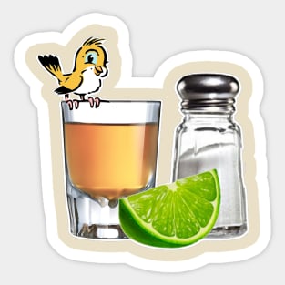 Cocktail Series - Bird Shot Sticker